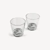 Glasses And Coasters<Fornasetti 2 Glasses Set Tema E Variazioni Black