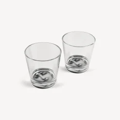 Glasses And Coasters<Fornasetti 2 Glasses Set Tema E Variazioni Black