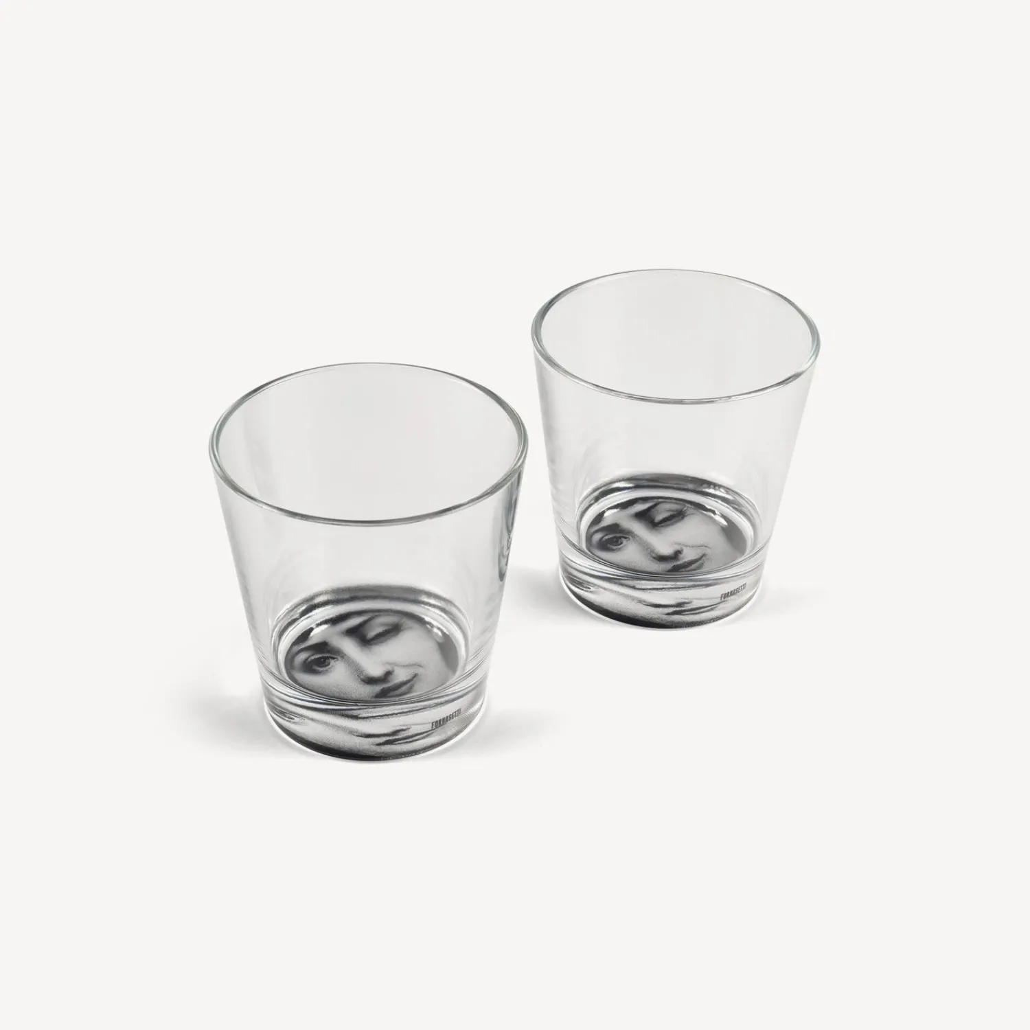 Glasses And Coasters<Fornasetti 2 Glasses Set Tema E Variazioni Black