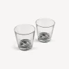 Glasses And Coasters<Fornasetti 2 Glasses Set Tema E Variazioni Black
