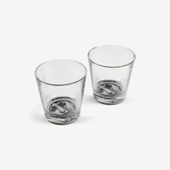 Glasses And Coasters<Fornasetti 2 Glasses Set Tema E Variazioni Black