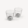 Glasses And Coasters<Fornasetti 2 Glasses Set Tema E Variazioni Black