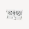 Glasses And Coasters<Fornasetti 2 Water Glasses Set Cammei White/Black