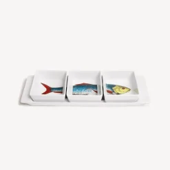 Appetizer Sets And Centrepieces<Fornasetti Appetizer Set Pesci Multicolour