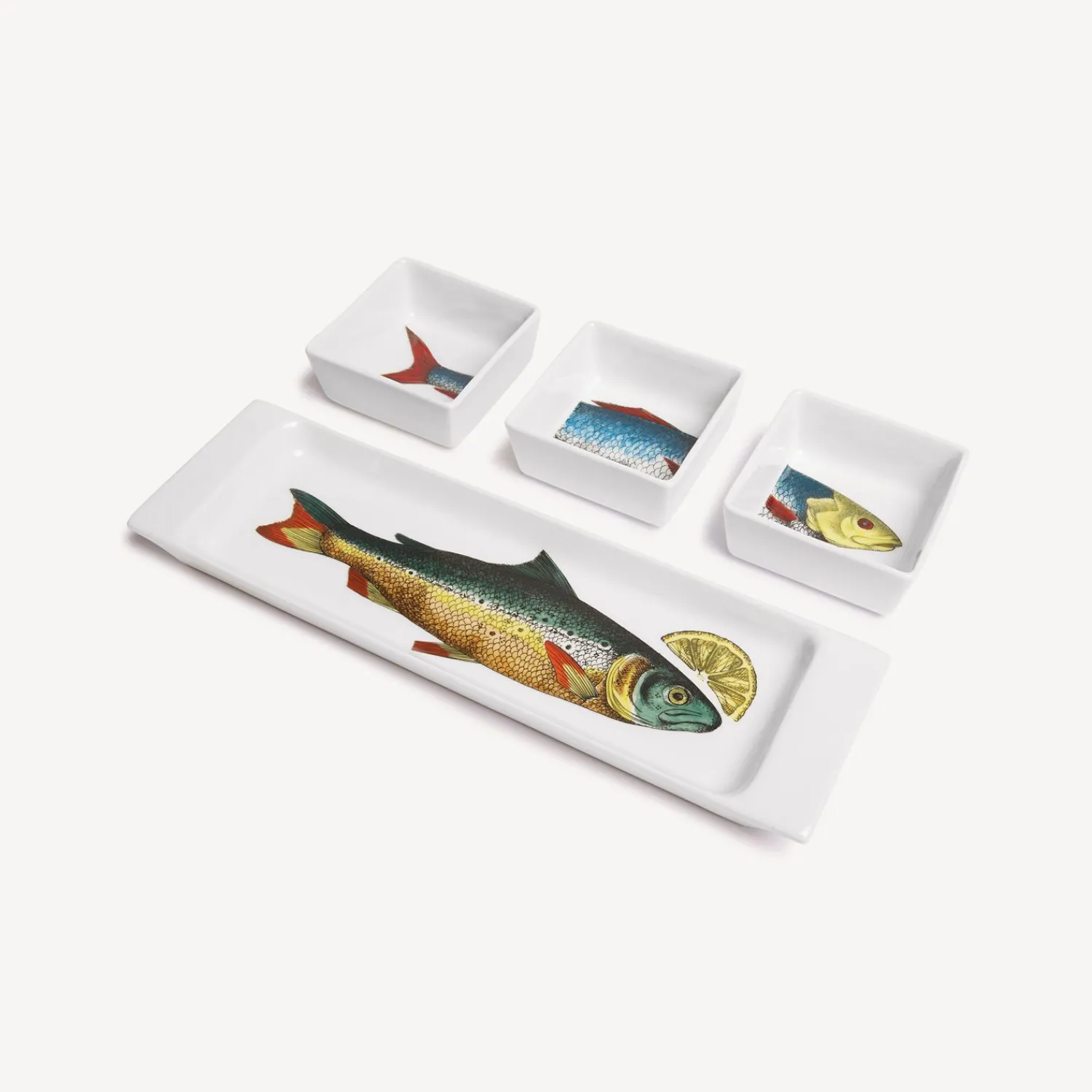Appetizer Sets And Centrepieces<Fornasetti Appetizer Set Pesci Multicolour