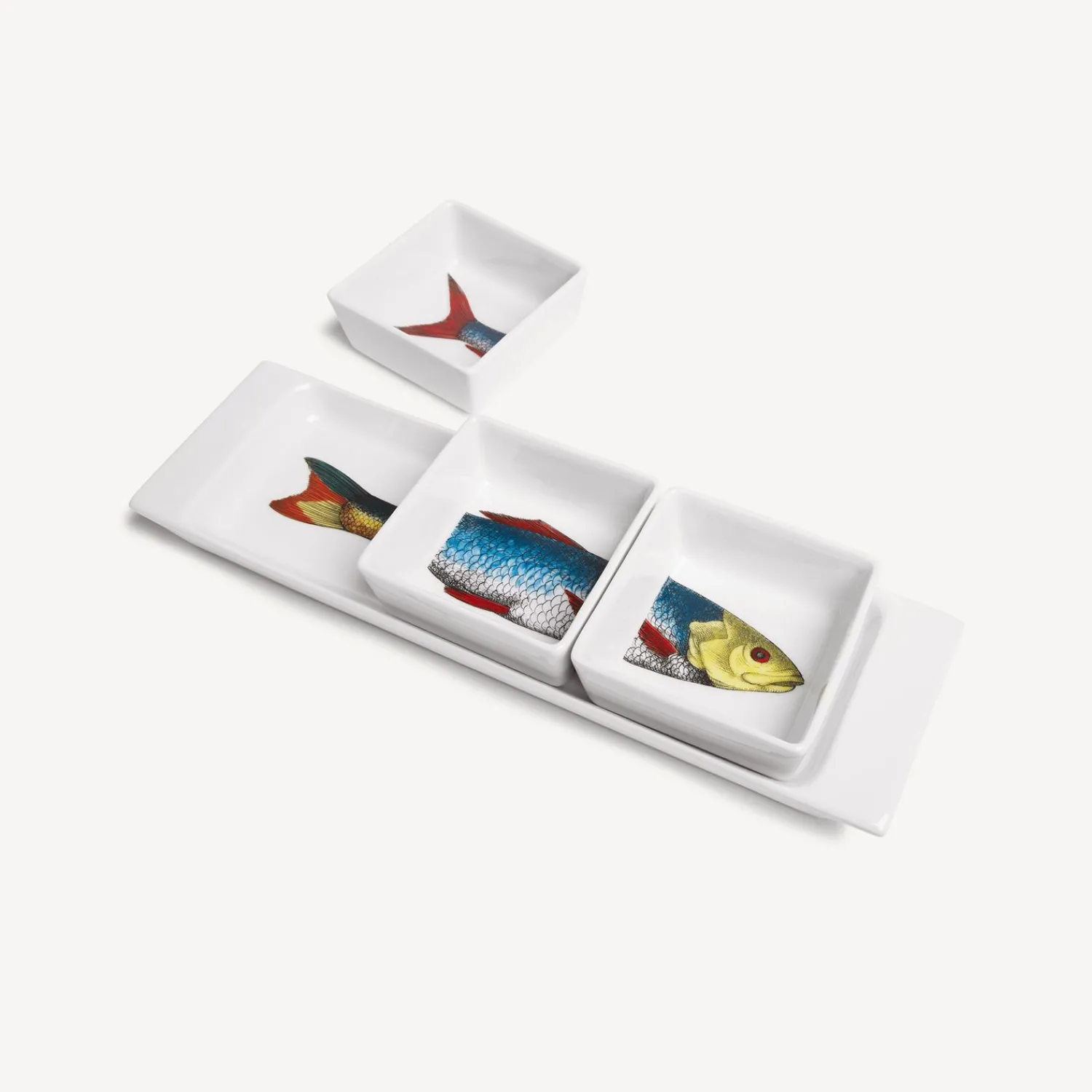 Appetizer Sets And Centrepieces<Fornasetti Appetizer Set Pesci Multicolour