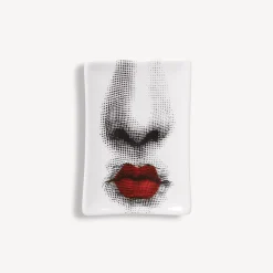 Design Ashtrays<Fornasetti Ashtray Bacio White/Black/Red