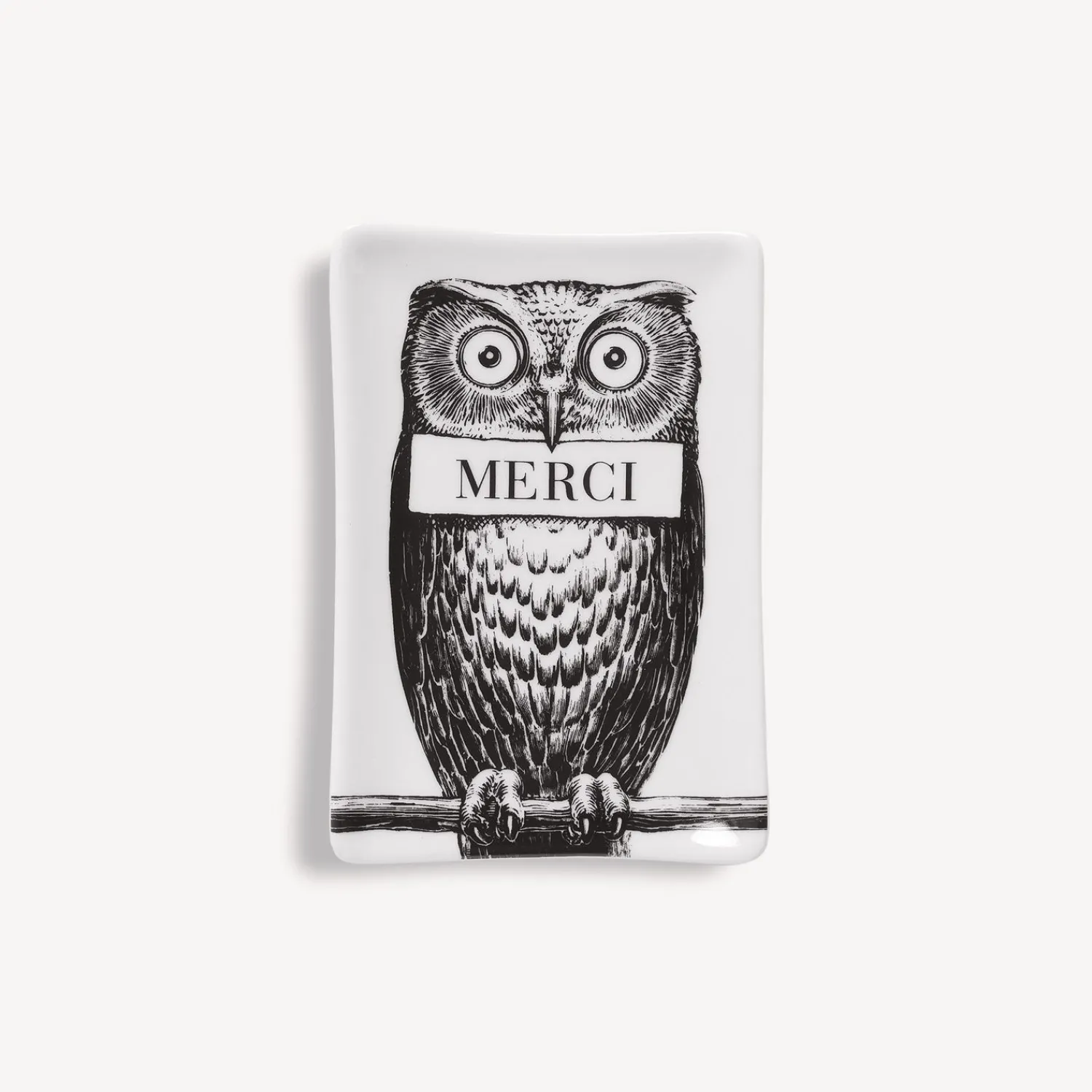 Design Ashtrays<Fornasetti Ashtray Civetta White/Black
