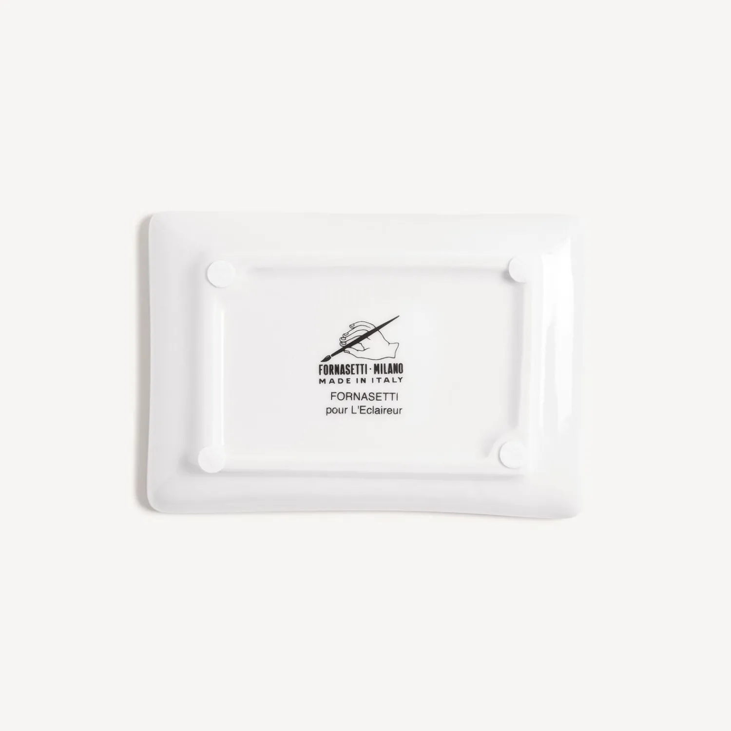 Design Ashtrays<Fornasetti Ashtray Civetta White/Black/Gold