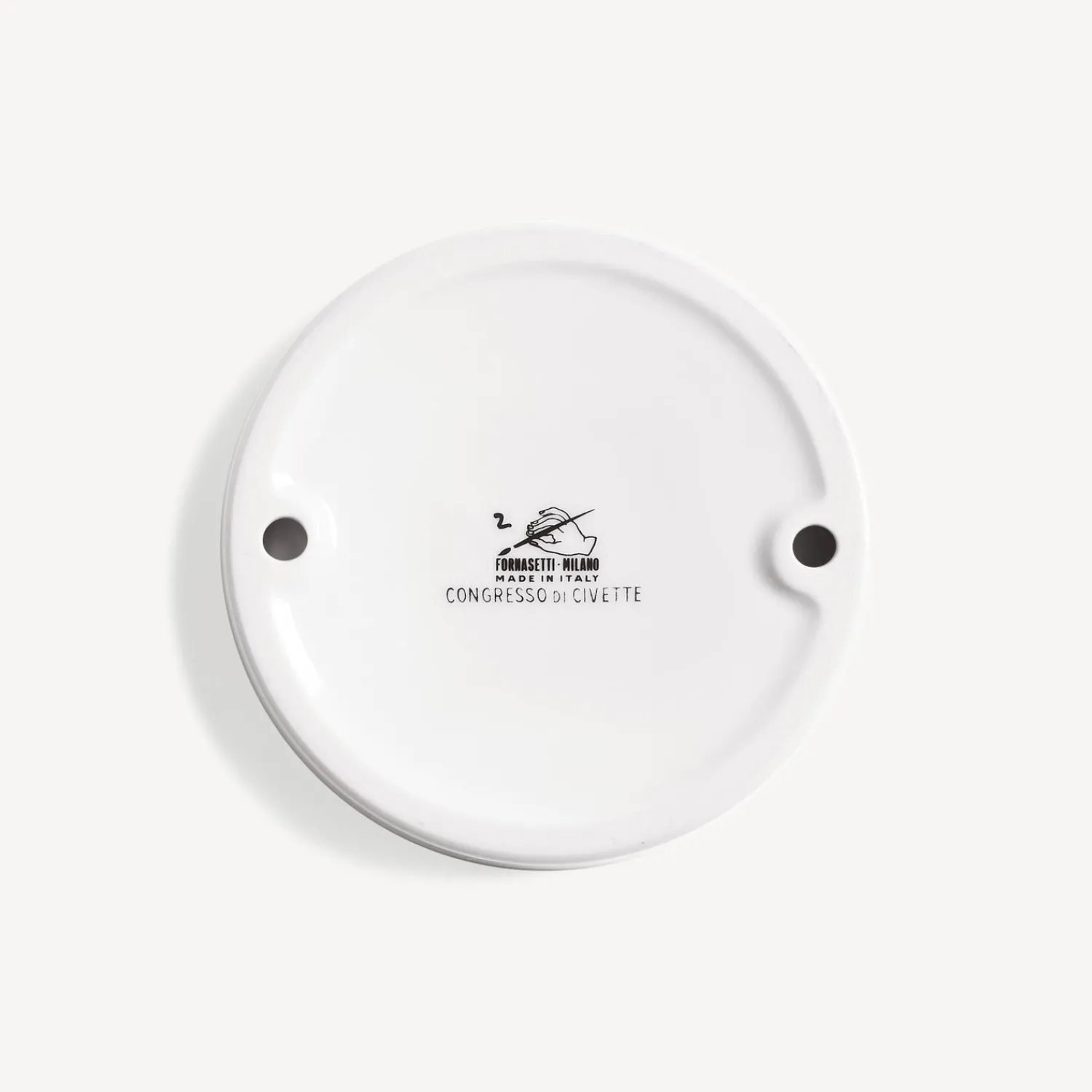 Design Ashtrays<Fornasetti Ashtray Congresso Di Civette White/Black/Gold
