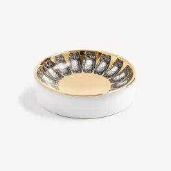 Design Ashtrays<Fornasetti Ashtray Giro Di Civette White/Black/Gold