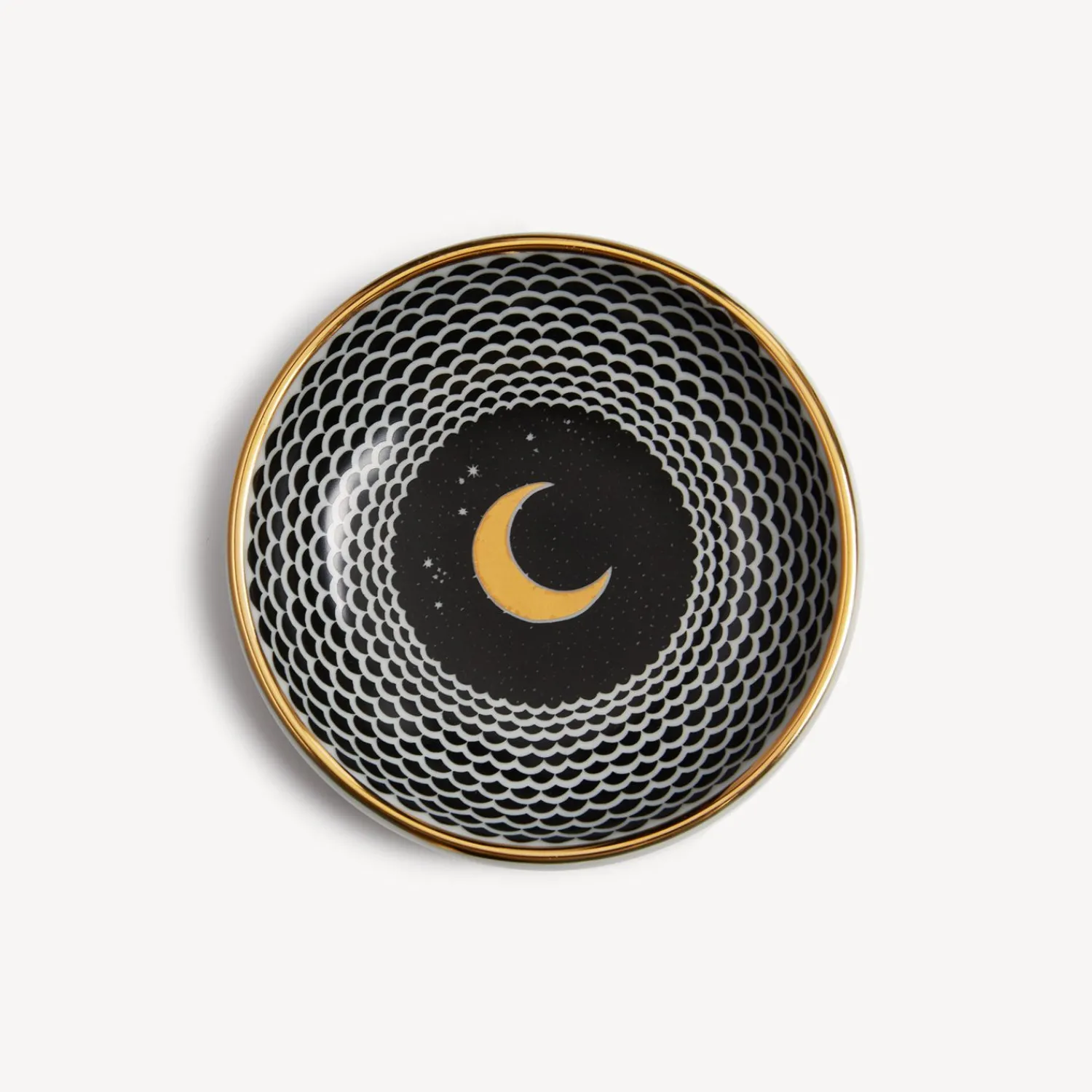 Design Ashtrays<Fornasetti Ashtray Lunocentrica White/Black/Gold