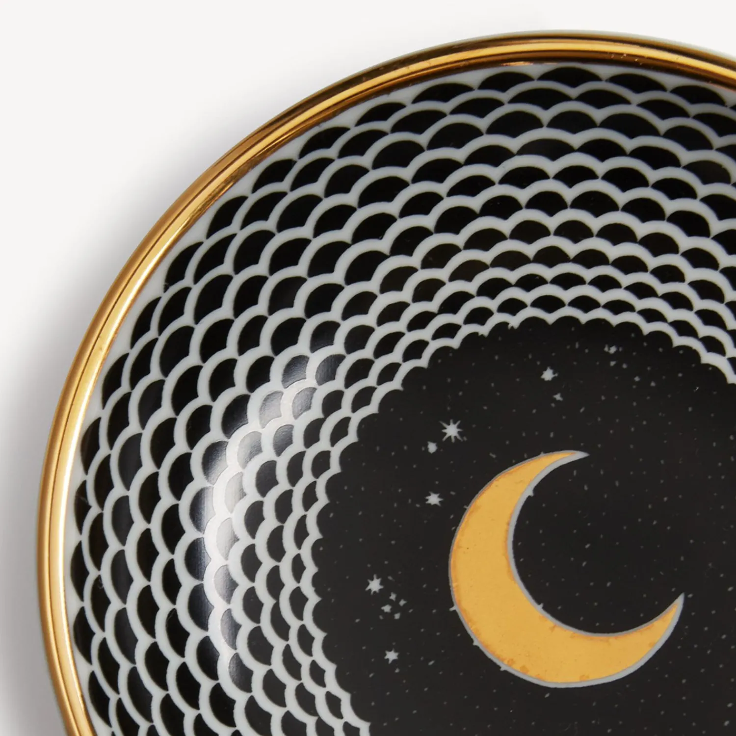 Design Ashtrays<Fornasetti Ashtray Lunocentrica White/Black/Gold
