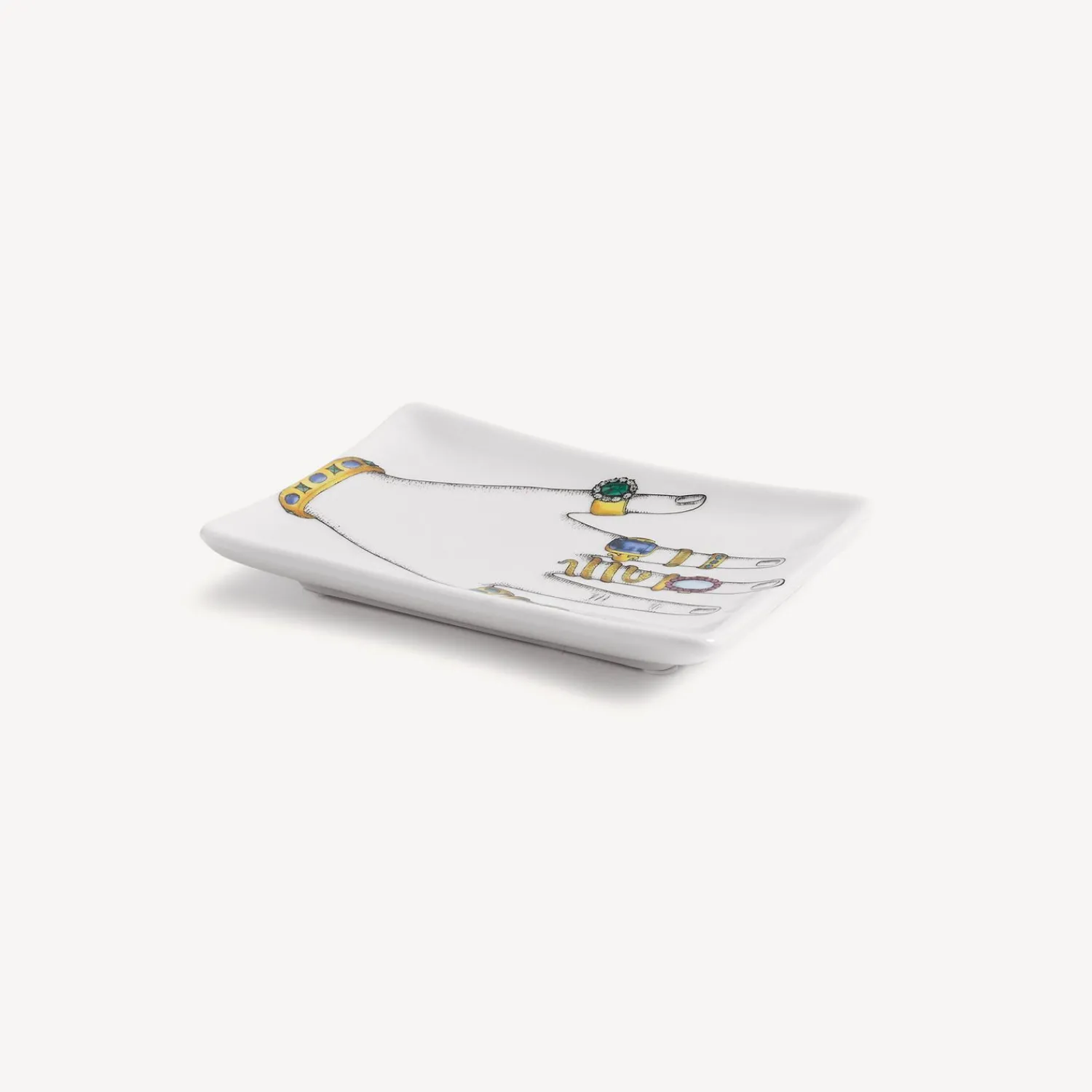 Design Ashtrays<Fornasetti Ashtray Mano Con Anelli Multicolour