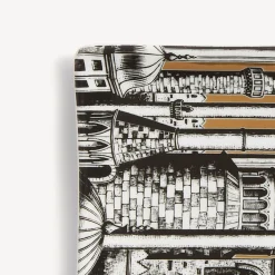 Design Ashtrays<Fornasetti Ashtray Minareti White/Black/Gold