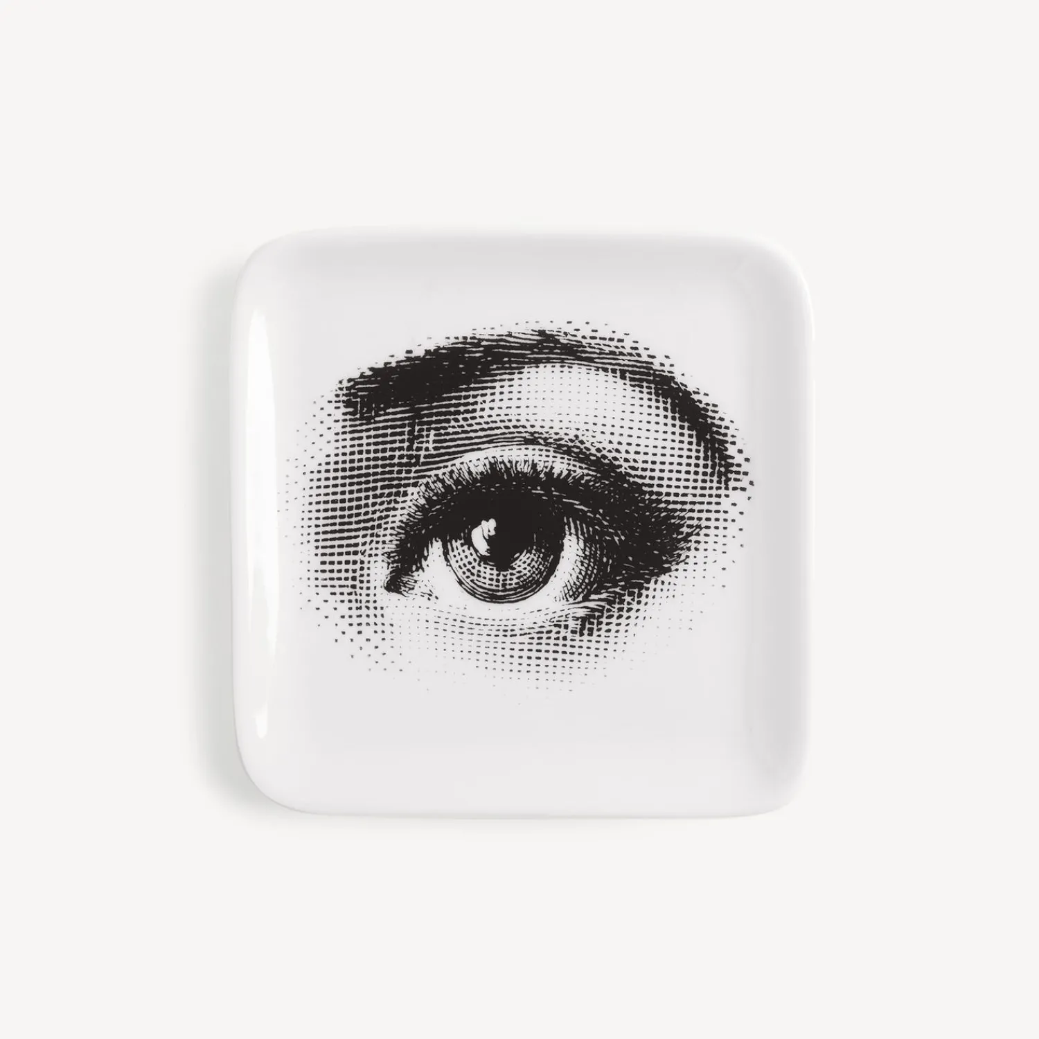 Design Ashtrays<Fornasetti Ashtray Occhio White/Black