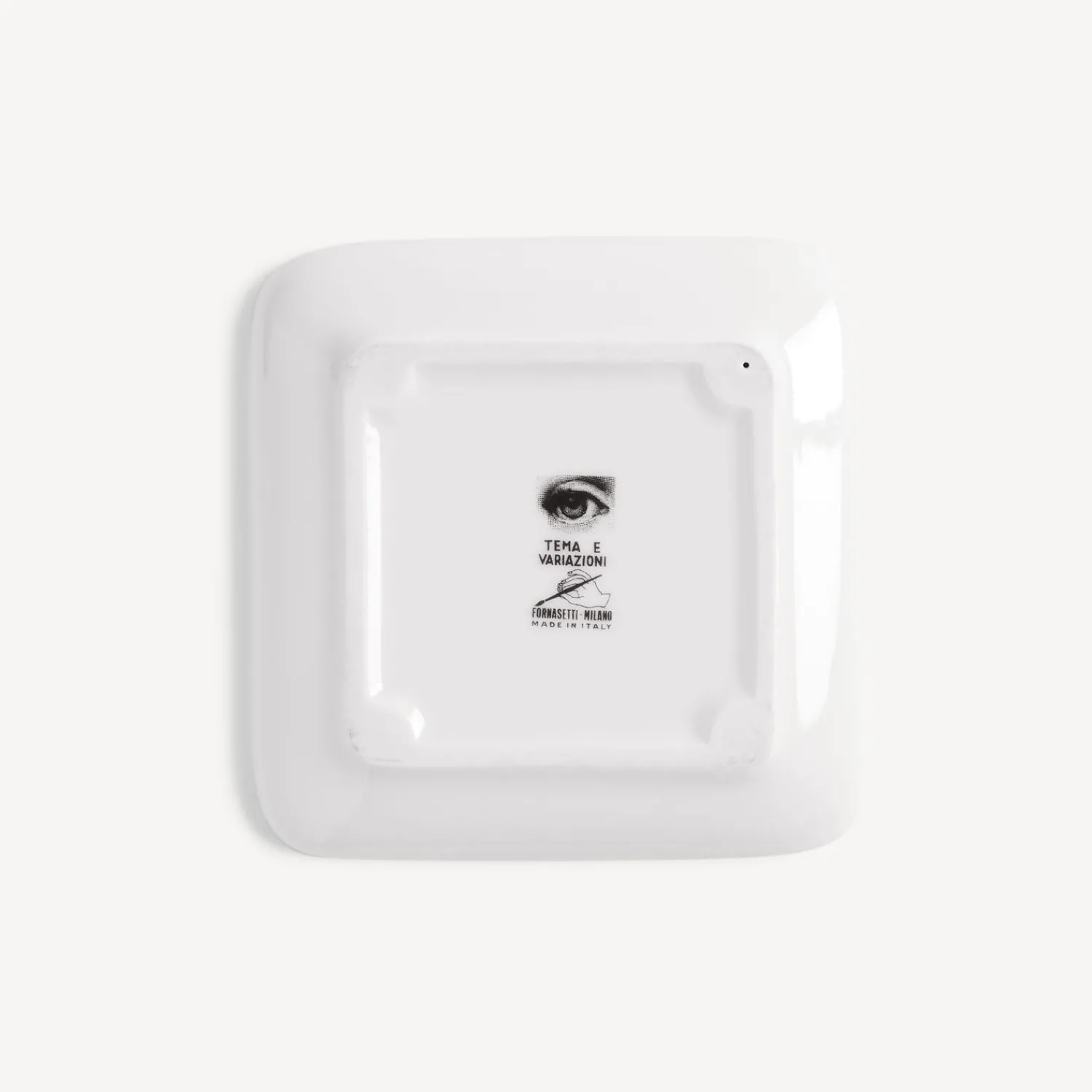 Design Ashtrays<Fornasetti Ashtray Occhio White/Black