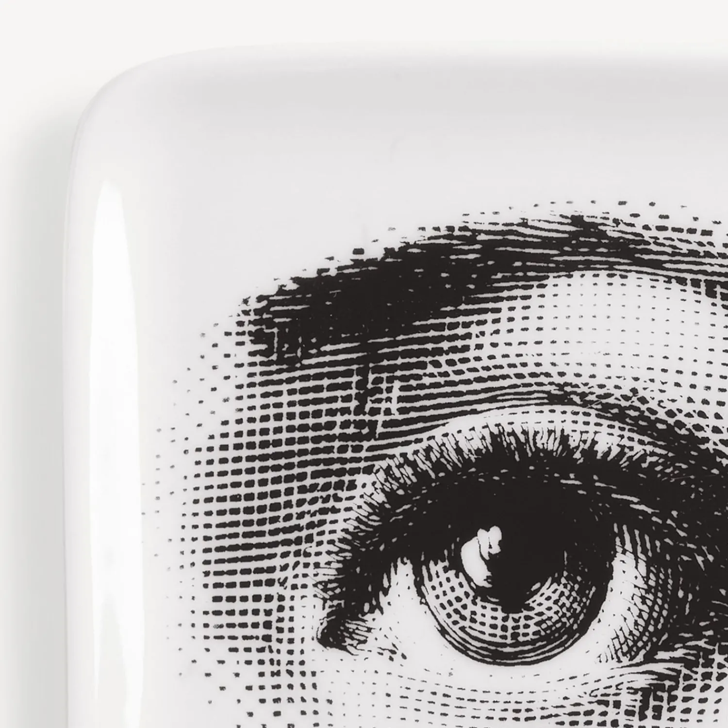 Design Ashtrays<Fornasetti Ashtray Occhio White/Black