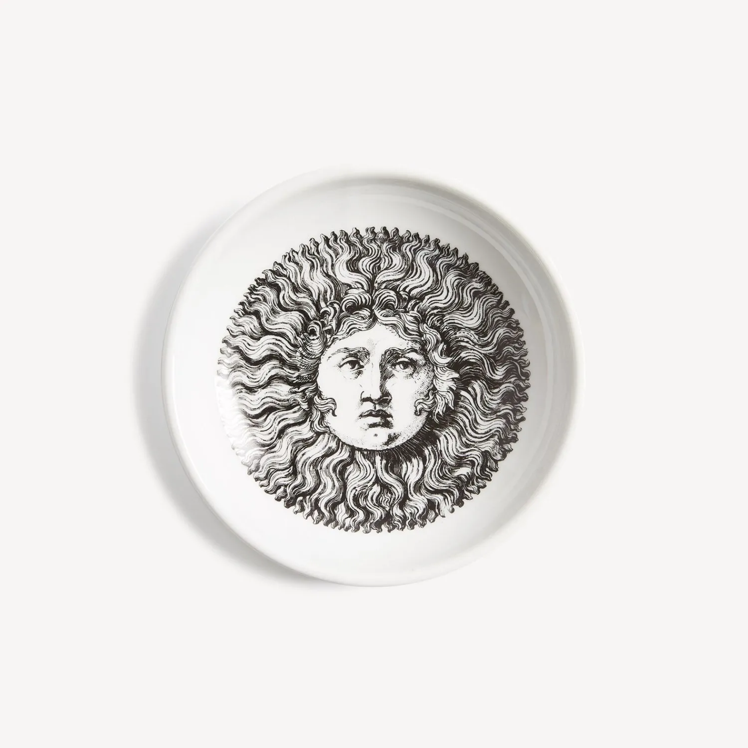Design Ashtrays<Fornasetti Ashtray Re Sole White/Black