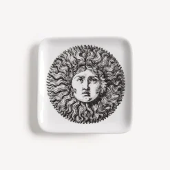 Design Ashtrays<Fornasetti Ashtray Re Sole White/Black