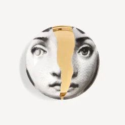 Design Ashtrays<Fornasetti Ashtray Tema E Variazioni N.10 White/Black/Gold