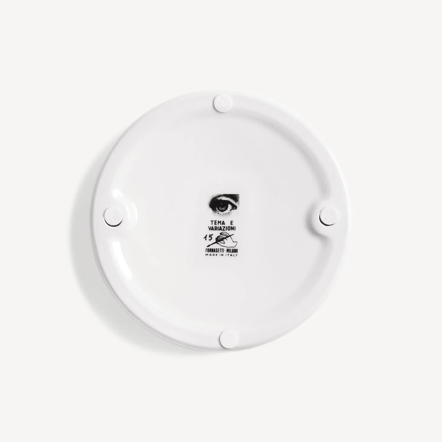 Design Ashtrays<Fornasetti Ashtray Tema E Variazioni N.15 White/Black/Gold
