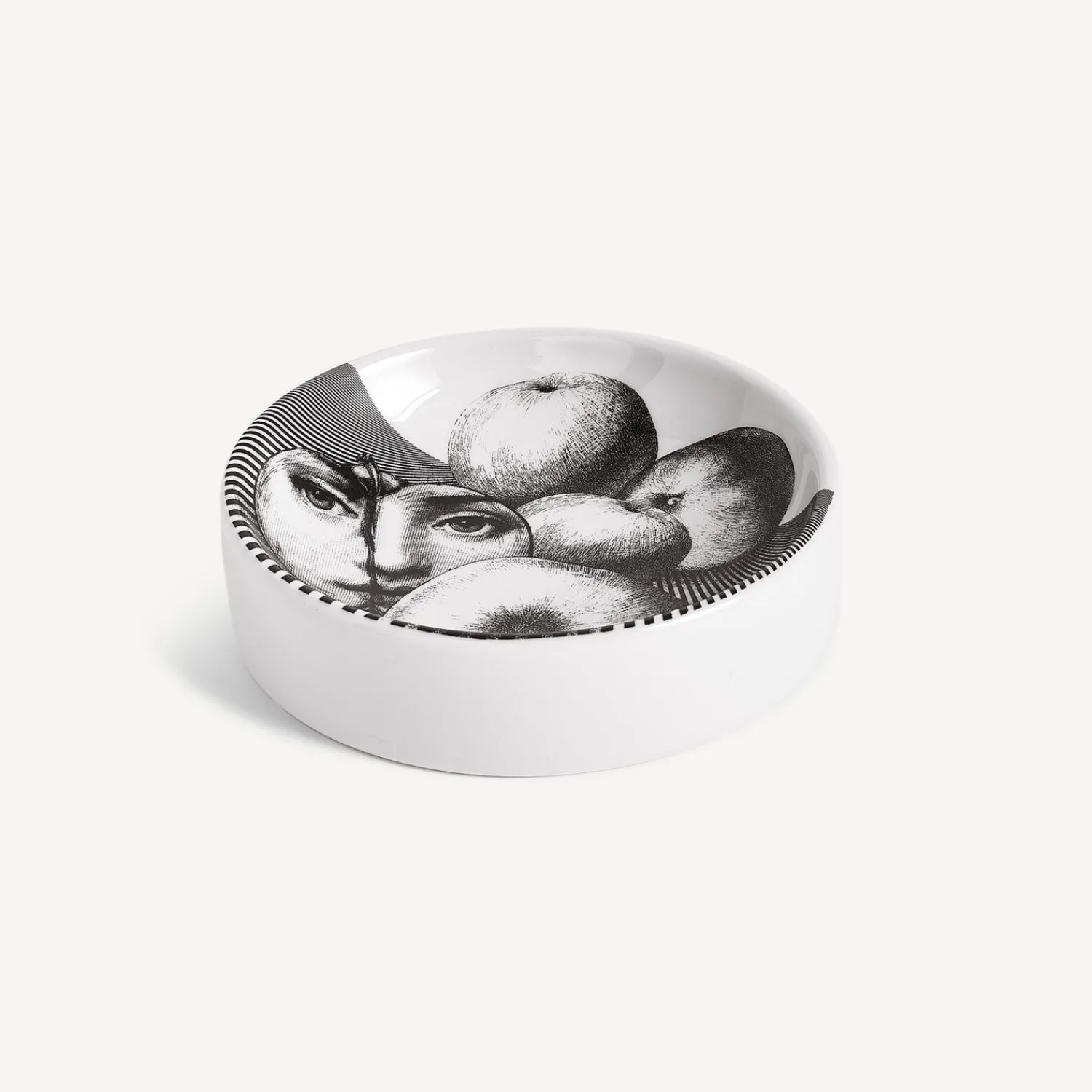 Design Ashtrays<Fornasetti Ashtray Tema E Variazioni N.390 White/Black