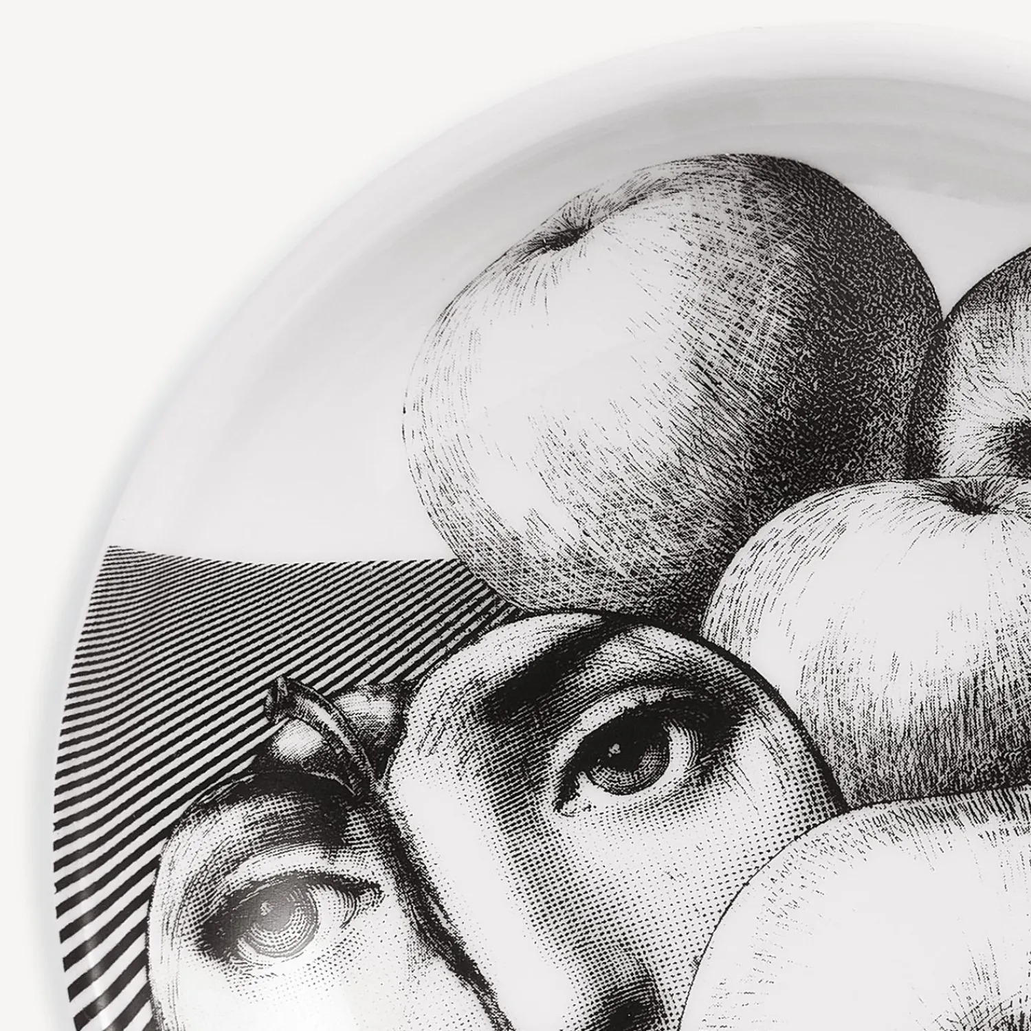 Design Ashtrays<Fornasetti Ashtray Tema E Variazioni N.390 White/Black