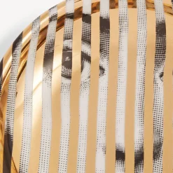 Design Ashtrays<Fornasetti Ashtray Tema E Variazioni N.34 White/Black/Gold