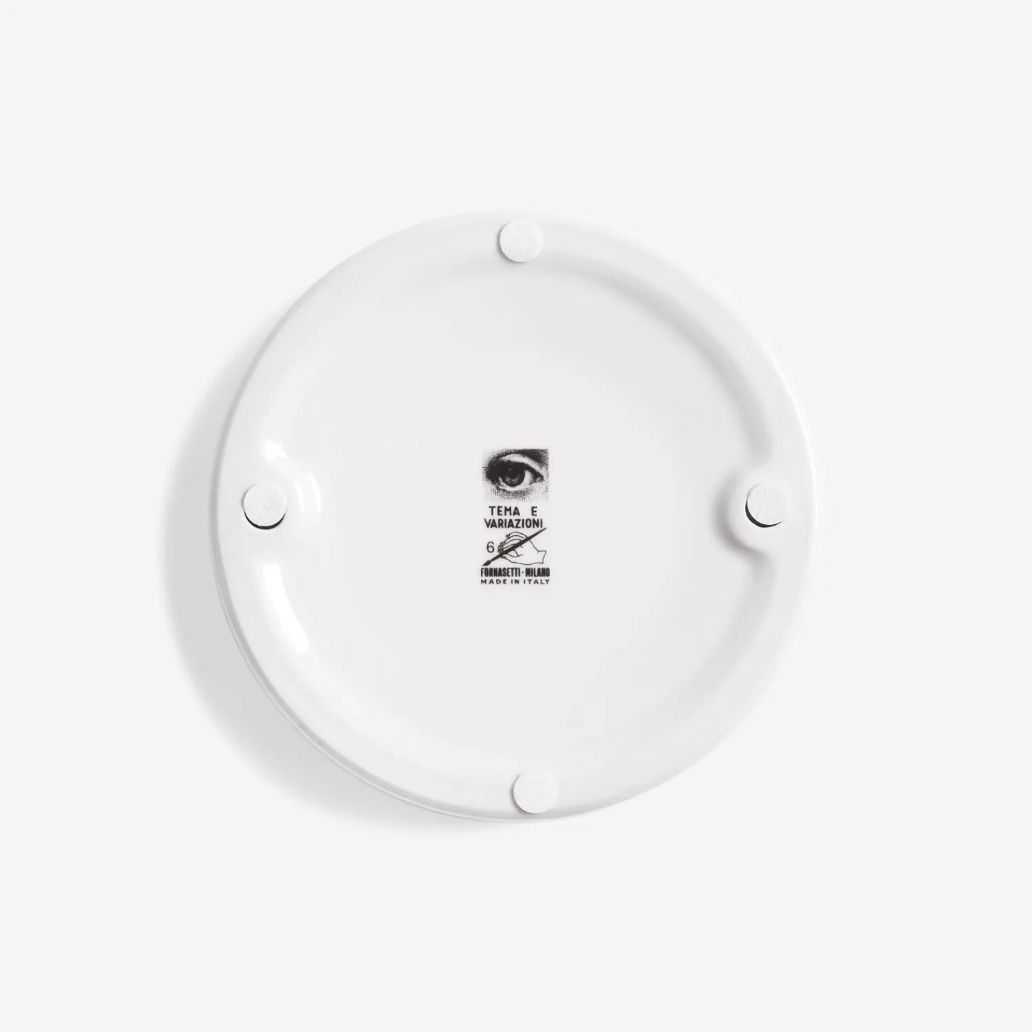 Design Ashtrays<Fornasetti Ashtray Tema E Variazioni N.6 White/Black