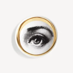 Design Ashtrays<Fornasetti Ashtray Tema E Variazioni N.35 White/Black/Gold