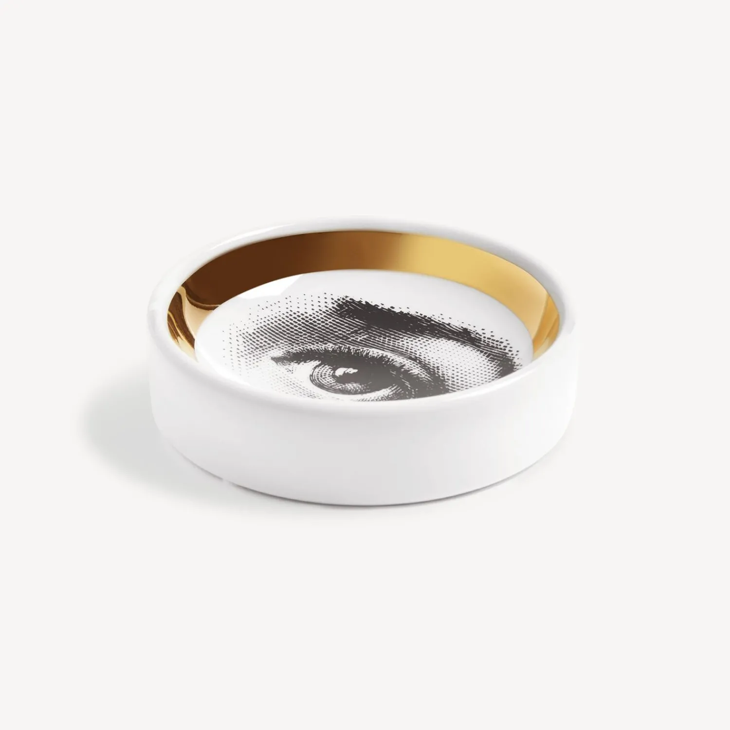 Design Ashtrays<Fornasetti Ashtray Tema E Variazioni N.35 White/Black/Gold