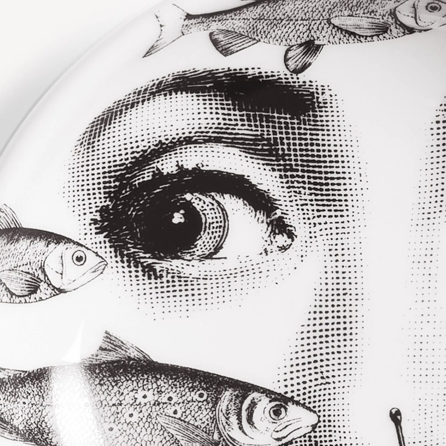 Design Ashtrays<Fornasetti Ashtray Tema E Variazioni N.392 White/Black