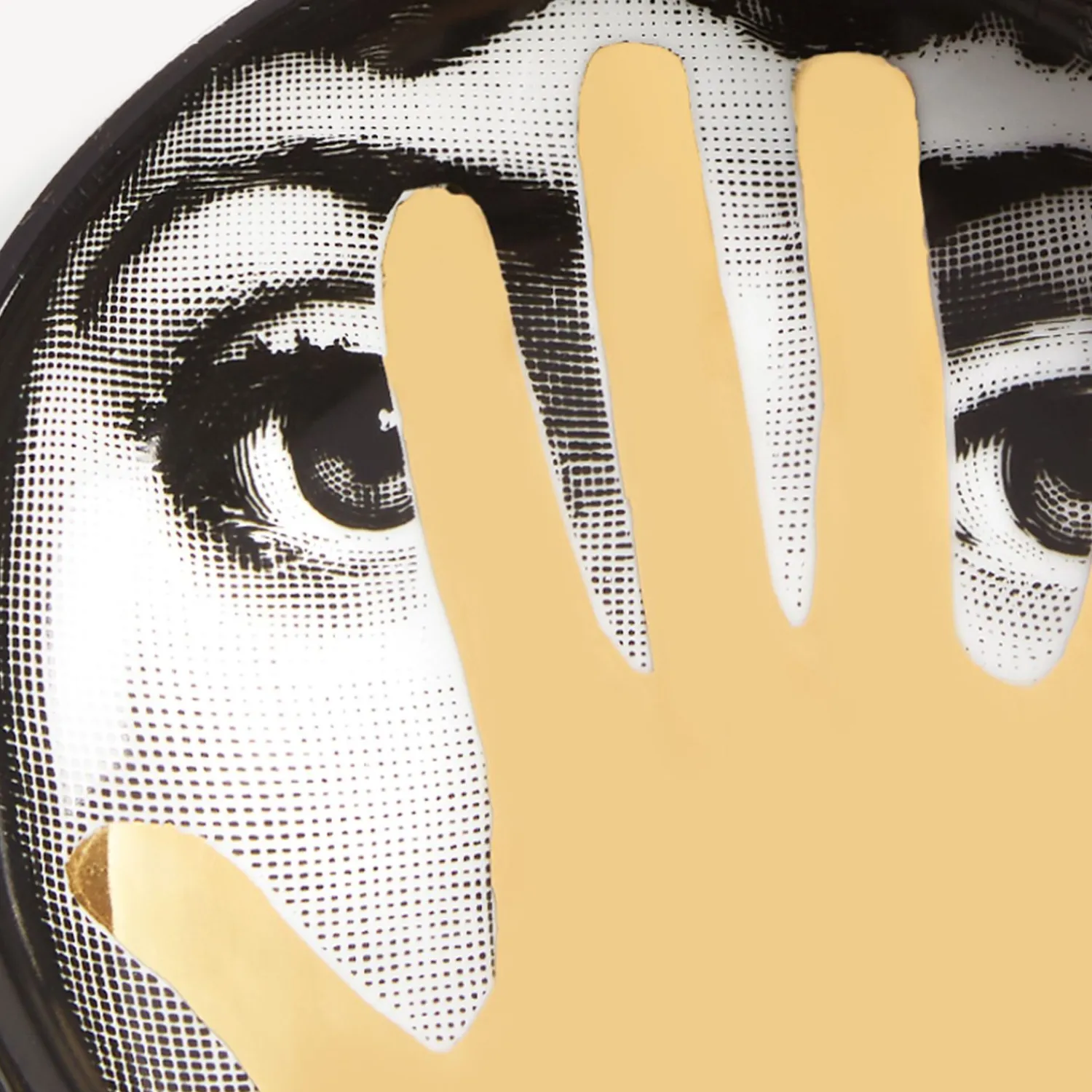 Design Ashtrays<Fornasetti Ashtray Tema E Variazioni N.16 White/Black/Gold