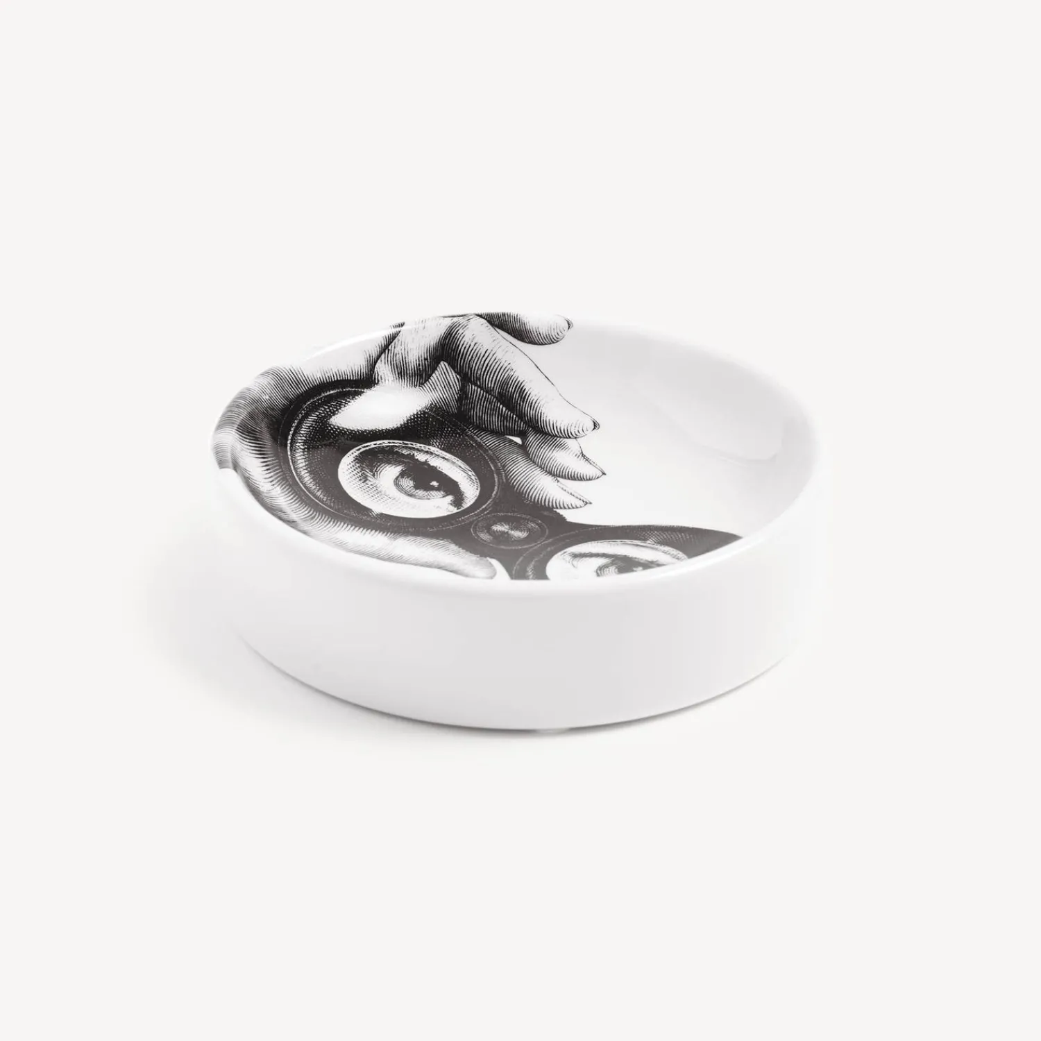 Design Ashtrays<Fornasetti Ashtray Tema E Variazioni N.371 White/Black