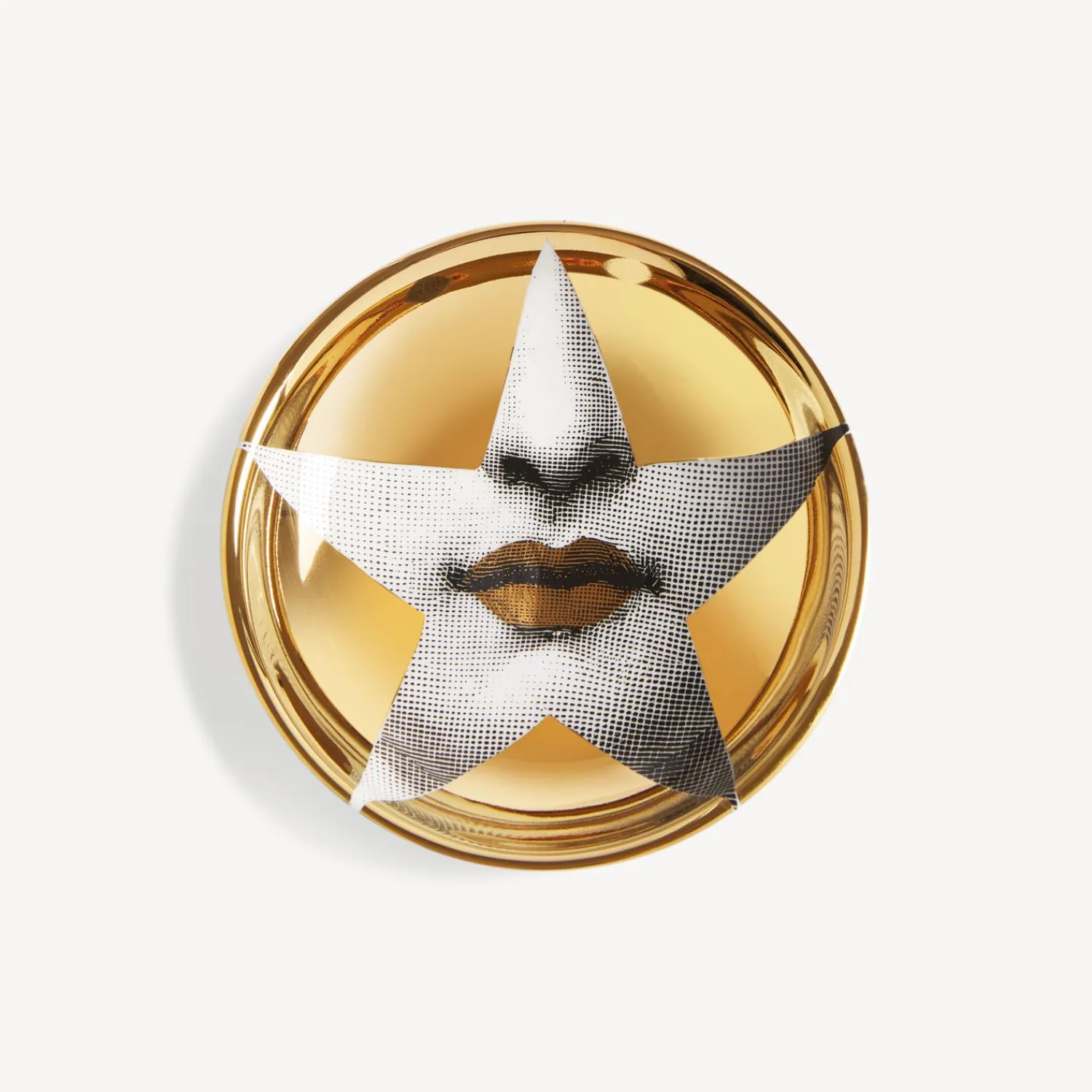 Design Ashtrays<Fornasetti Ashtray Tema E Variazioni N.399 White/Black/Gold