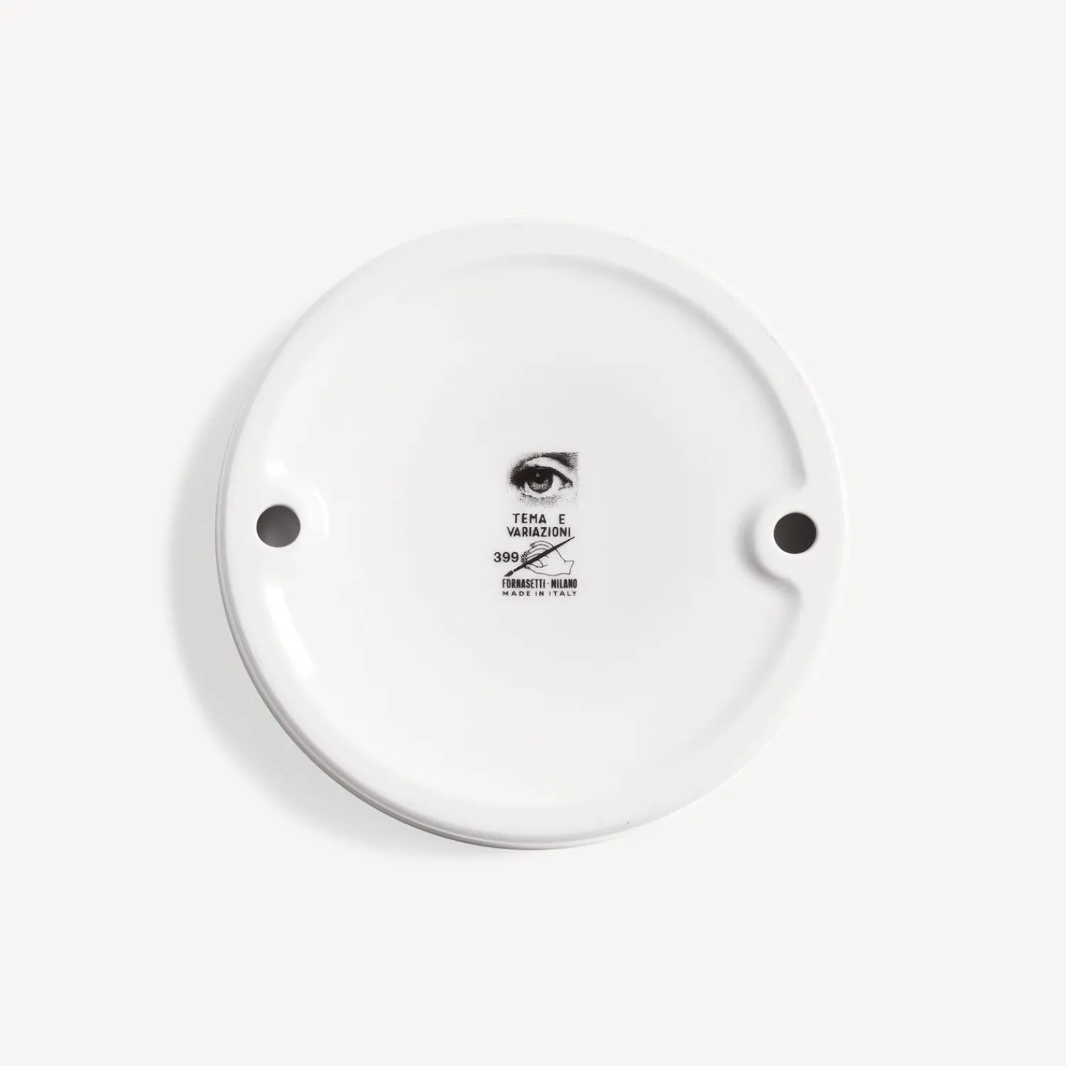 Design Ashtrays<Fornasetti Ashtray Tema E Variazioni N.399 White/Black/Gold