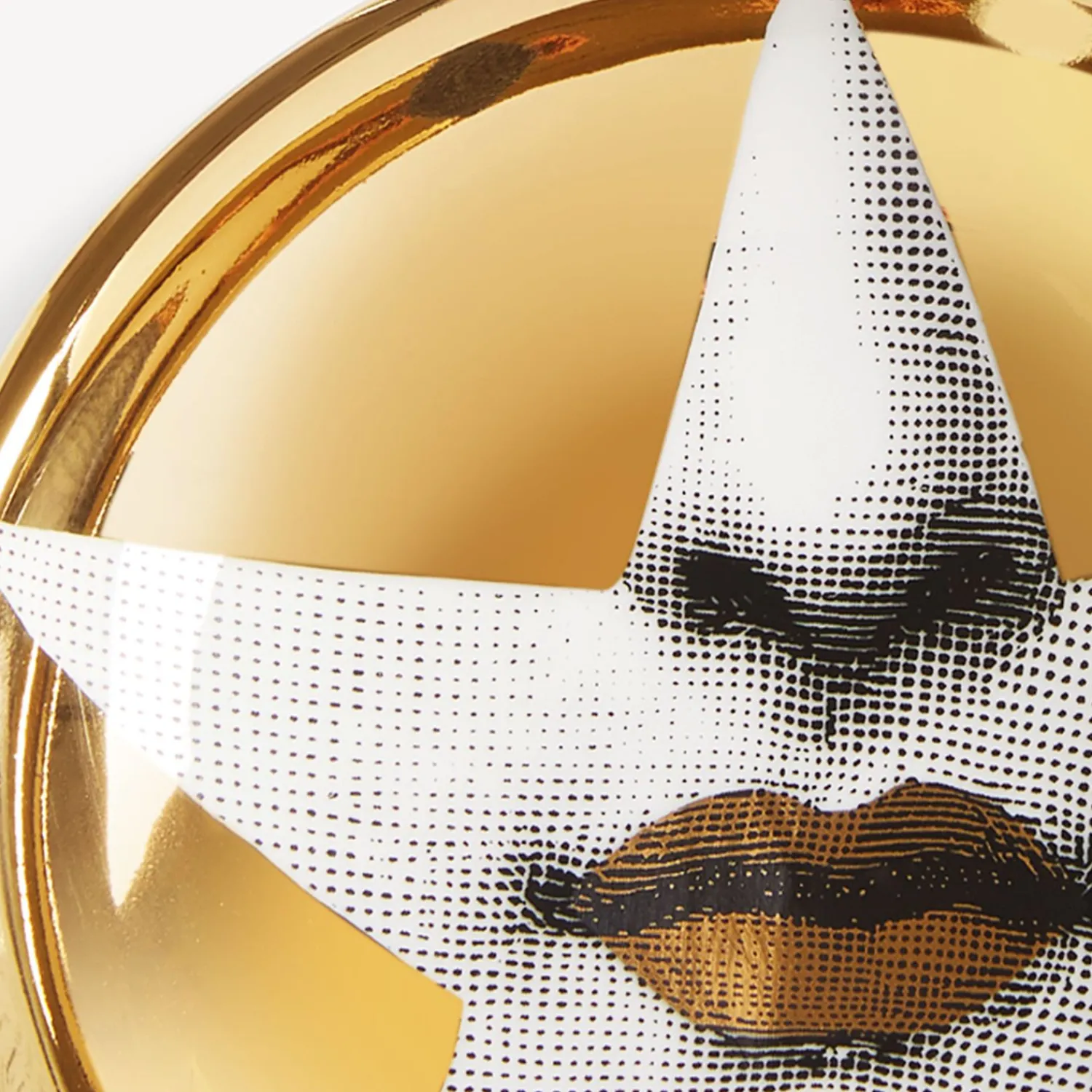 Design Ashtrays<Fornasetti Ashtray Tema E Variazioni N.399 White/Black/Gold