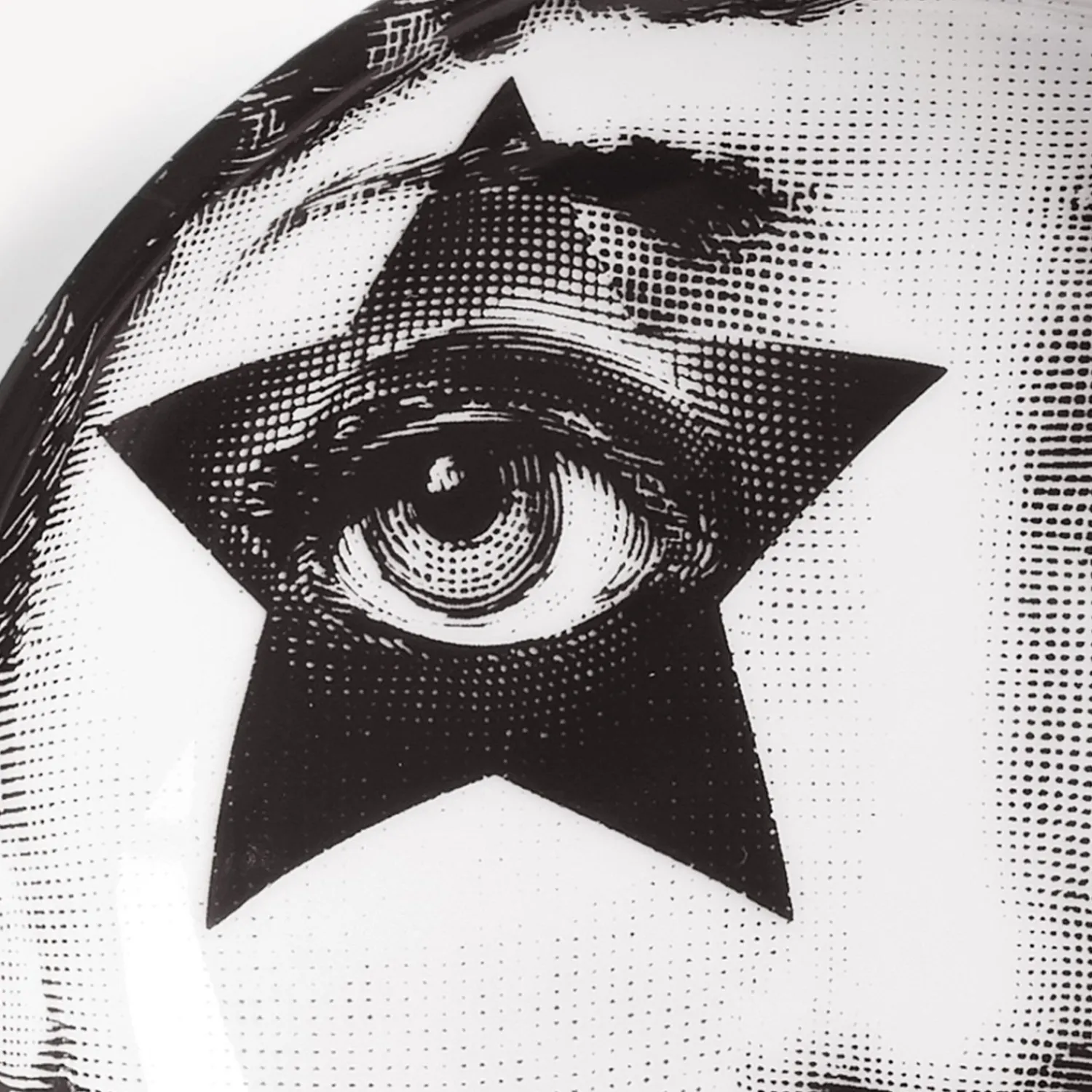 Design Ashtrays<Fornasetti Ashtray Tema E Variazioni N.381 White/Black