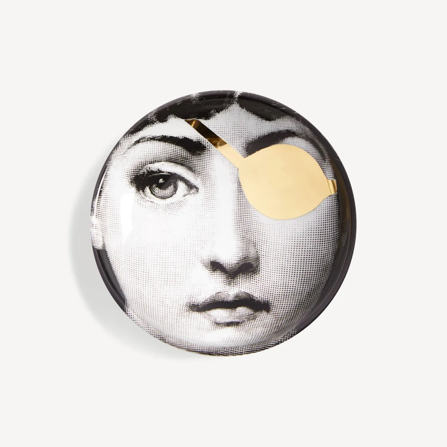 Design Ashtrays<Fornasetti Ashtray Tema E Variazioni N.8 White/Black/Gold