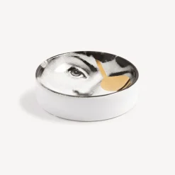Design Ashtrays<Fornasetti Ashtray Tema E Variazioni N.8 White/Black/Gold