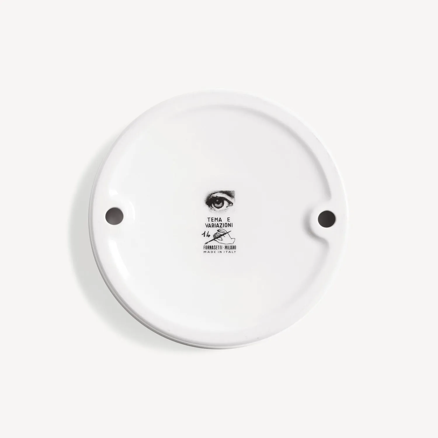 Design Ashtrays<Fornasetti Ashtray Tema E Variazioni N.14 White/Black/Gold