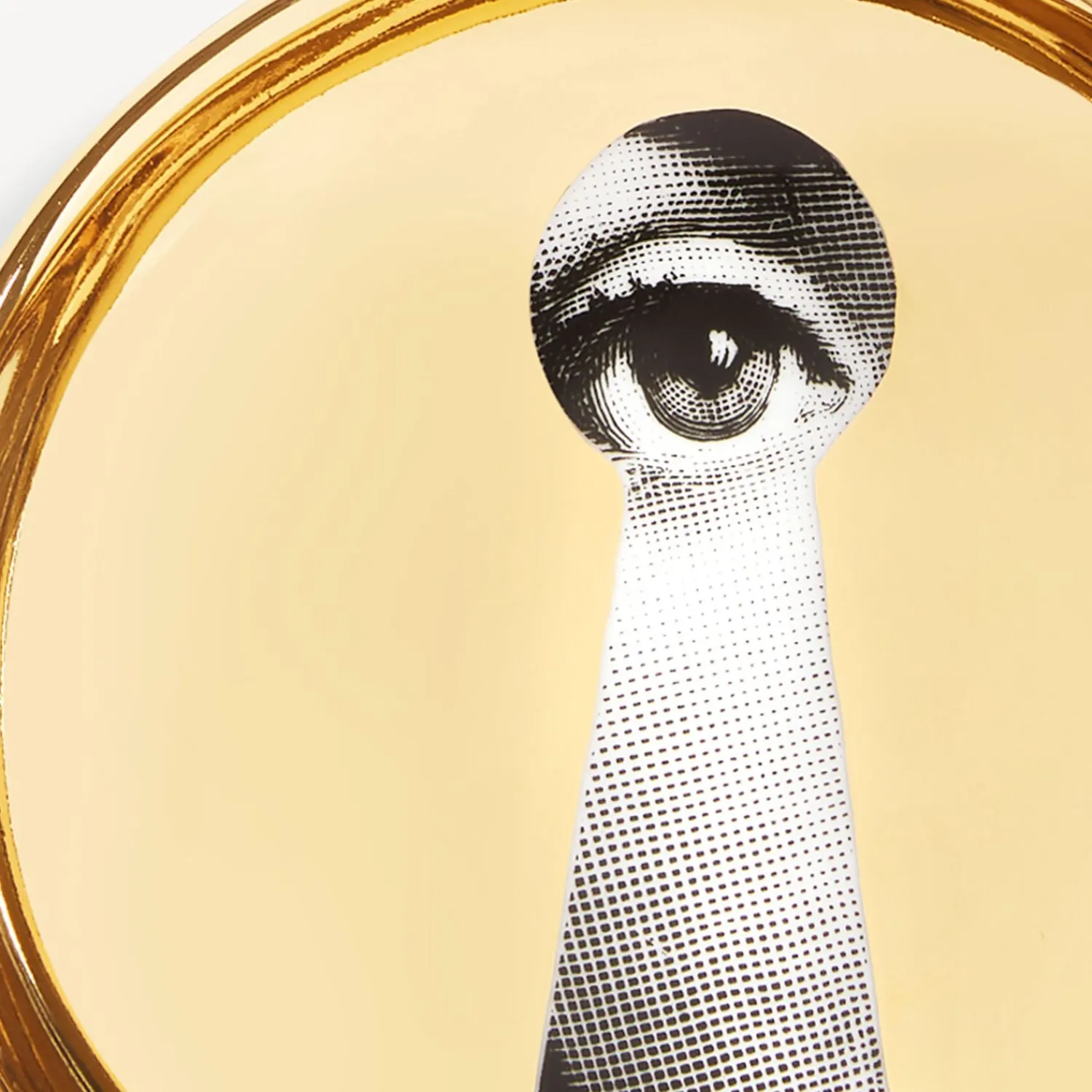 Design Ashtrays<Fornasetti Ashtray Tema E Variazioni N.14 White/Black/Gold