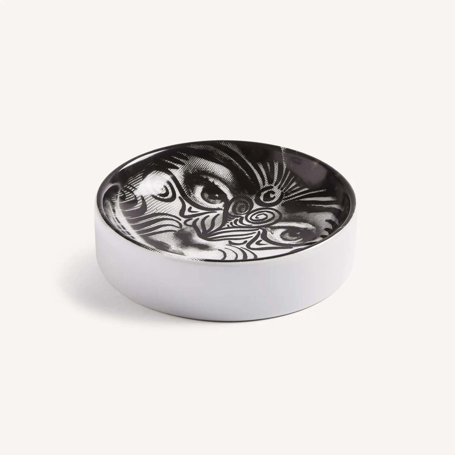 Design Ashtrays<Fornasetti Ashtray Tema E Variazioni N.9 White/Black