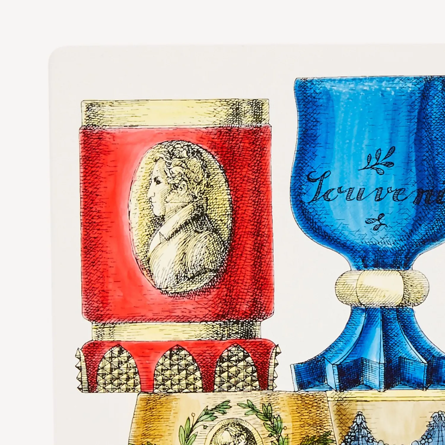 Bookends<Fornasetti Bookends Bicchieri Di Boemia Multicolour