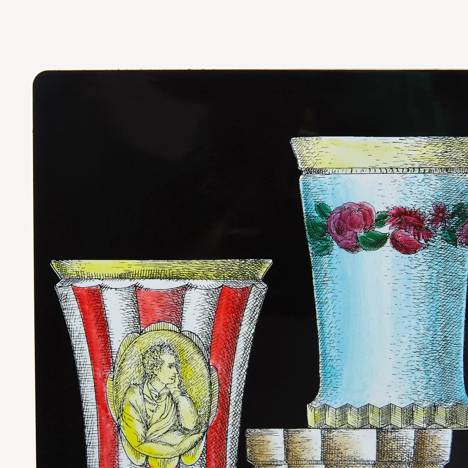 Bookends<Fornasetti Bookends Bicchieri Di Boemia Multicolour