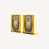 Bookends<Fornasetti Bookends Civetta White/Black/Yellow