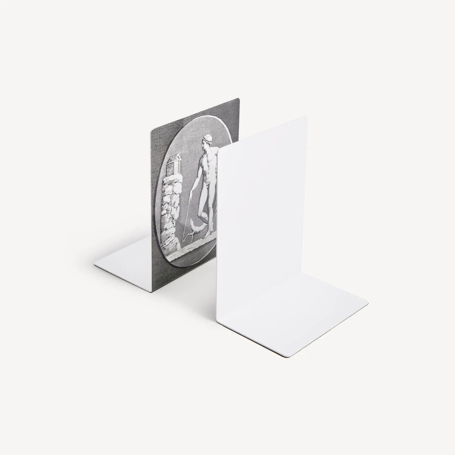 Bookends<Fornasetti Bookends Grandi Cammei White/Black