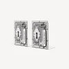 Bookends<Fornasetti Bookends Libri Proibiti White/Black