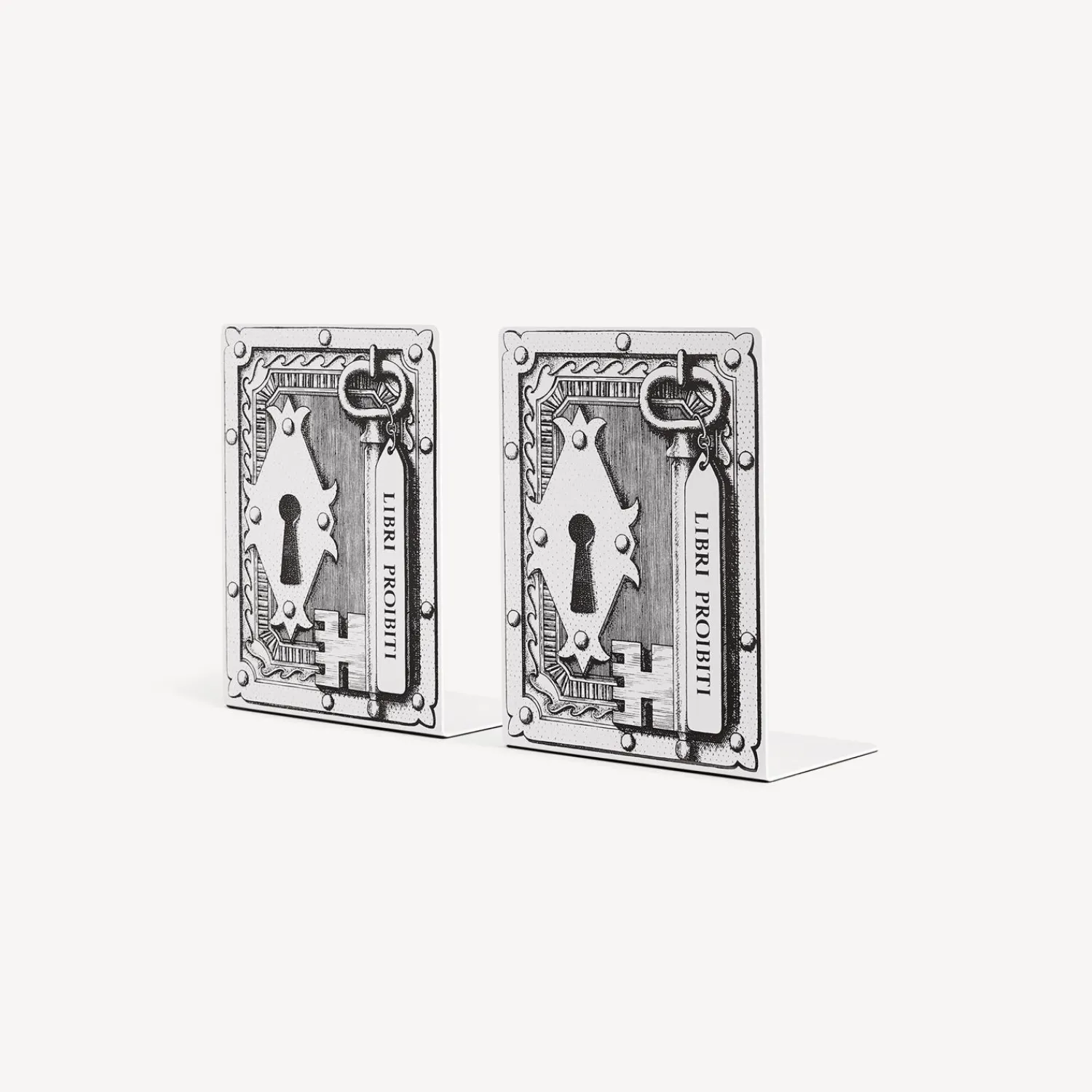 Bookends<Fornasetti Bookends Libri Proibiti White/Black